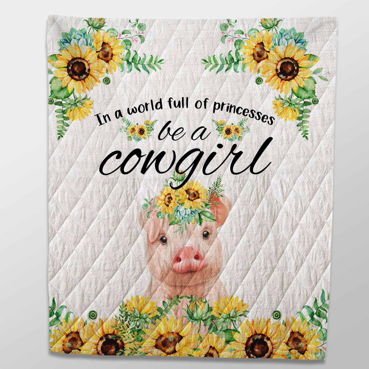 pig Be A Cowgirl Quilt