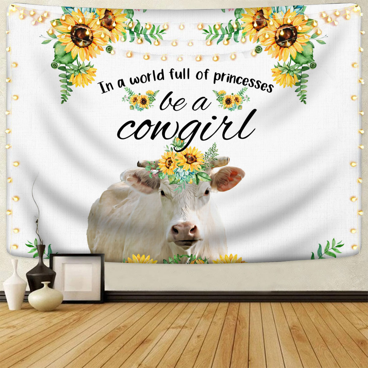 Charolais Be A Cowgirl Tapestry