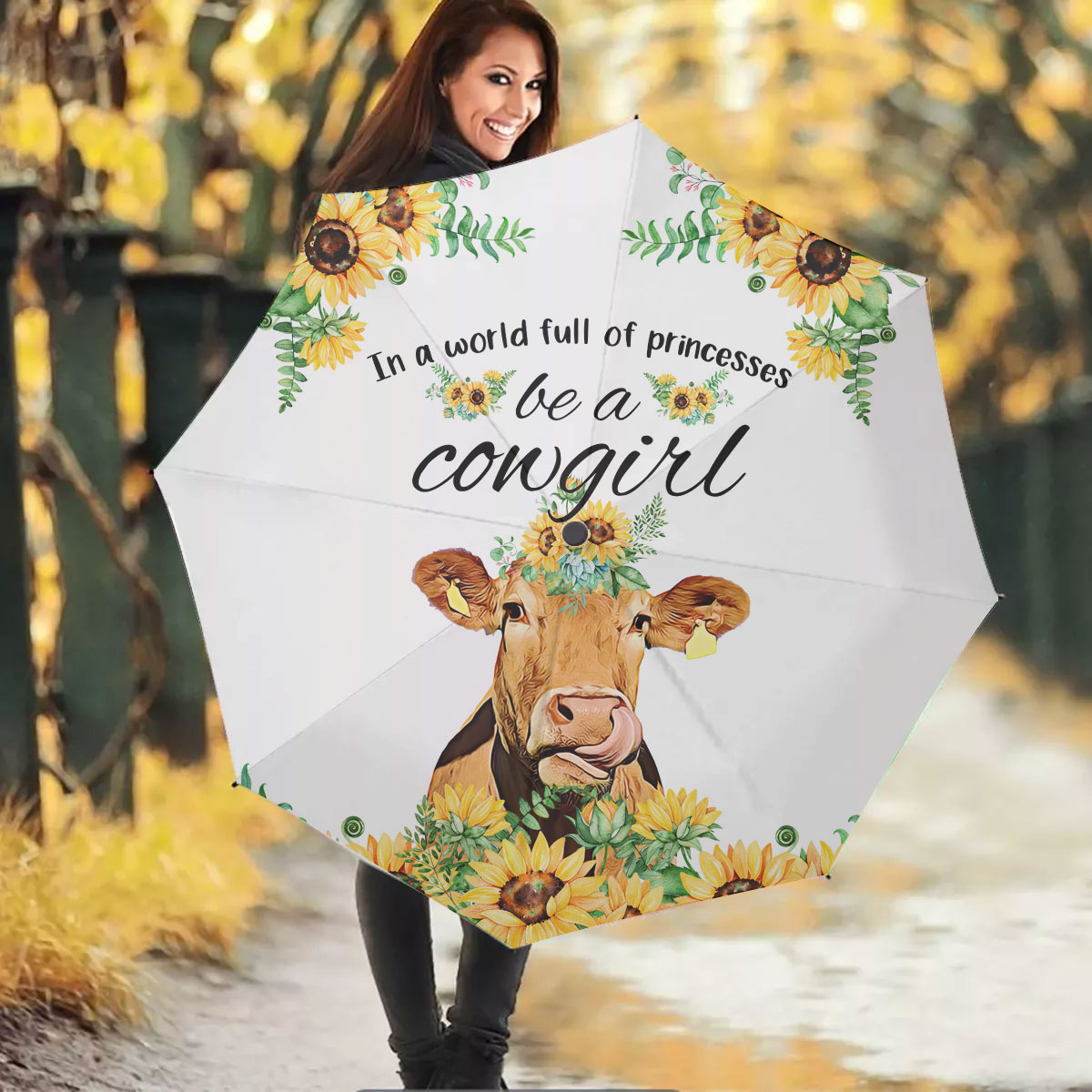 Beefmaster Be A Cowgirl Umbrella