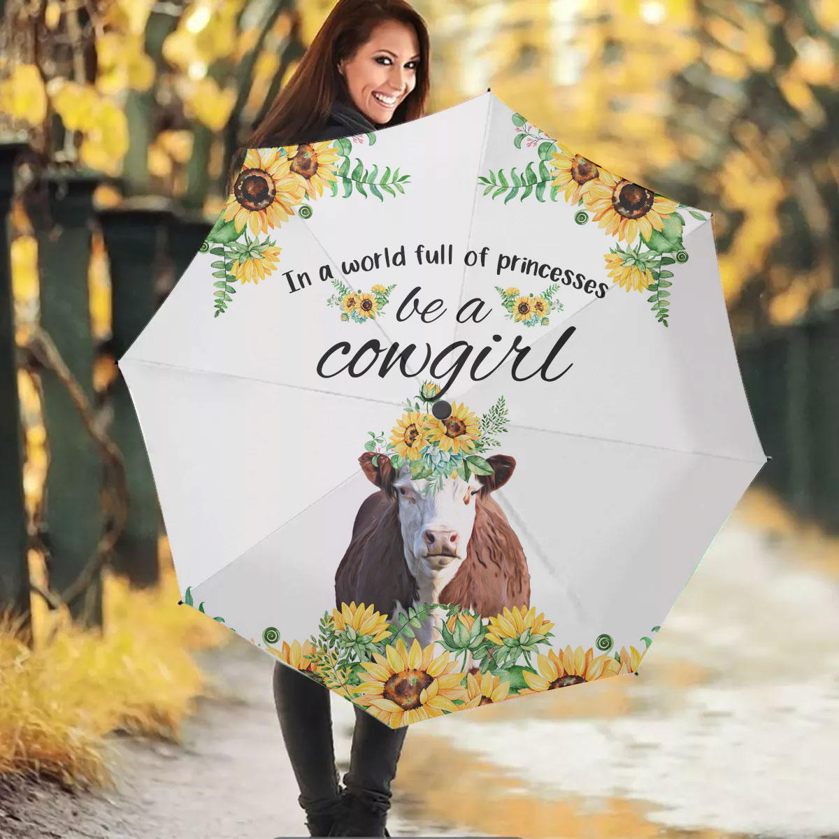 Hereford Be A Cowgirl Umbrella