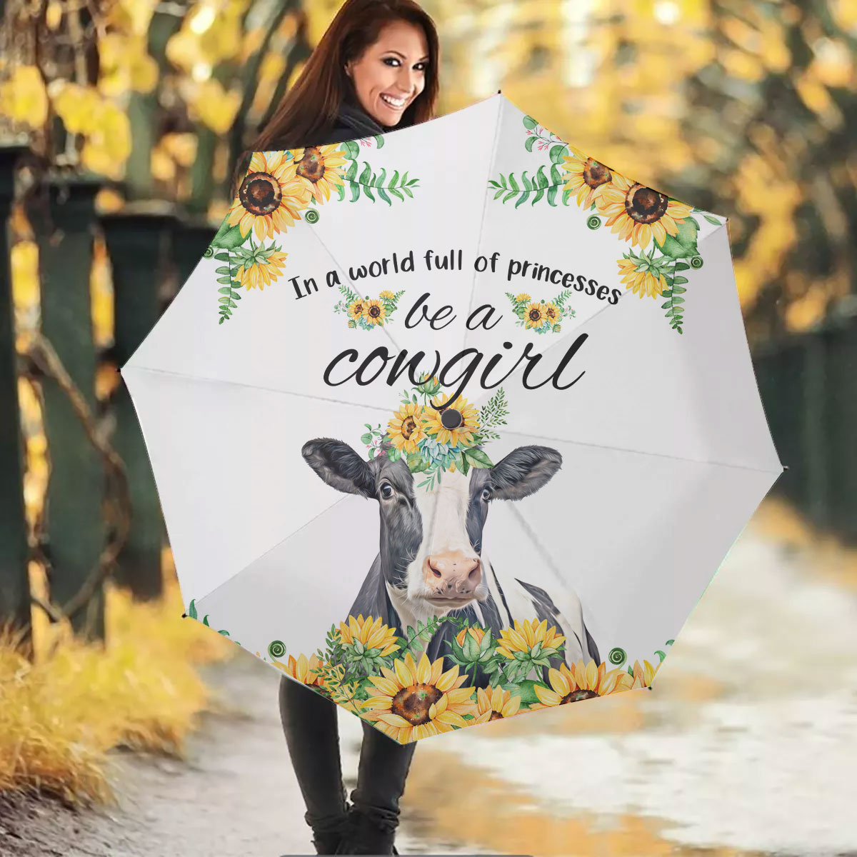 Holstein Be A Cowgirl Umbrella