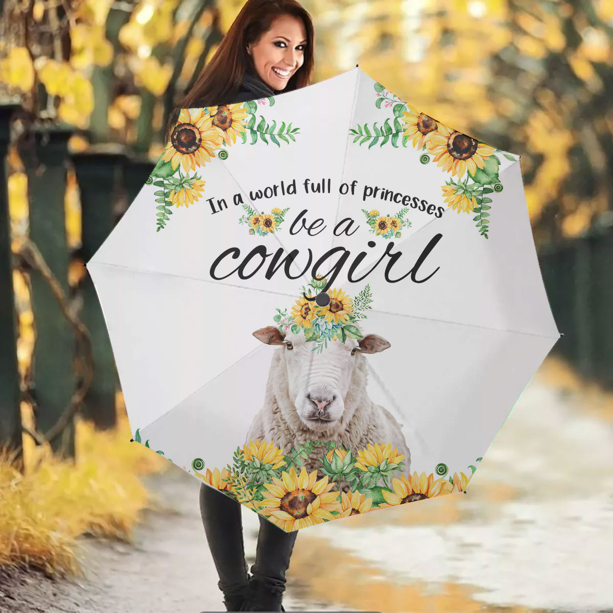 Sheep Be A Cowgirl Umbrella