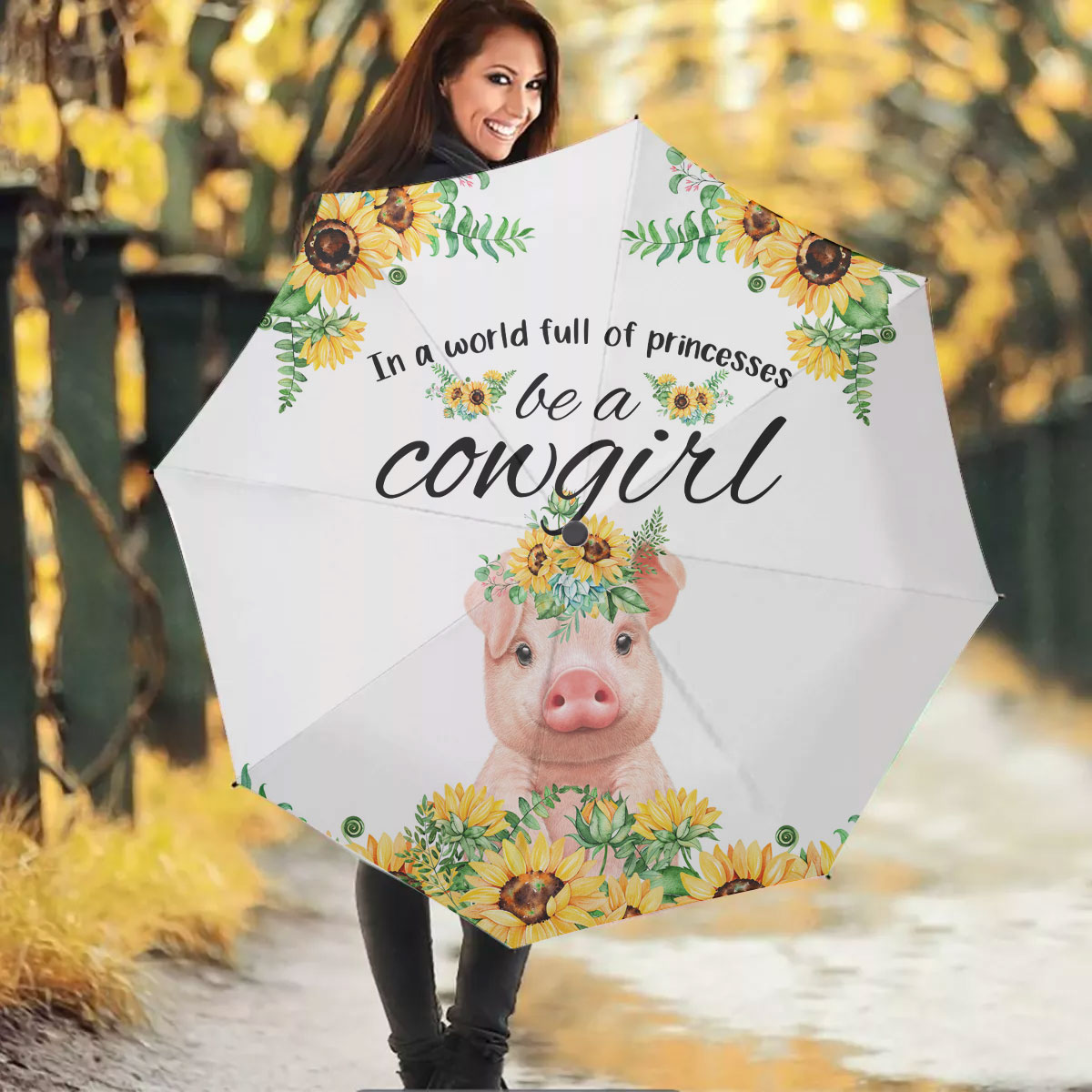 pig Be A Cowgirl Umbrella