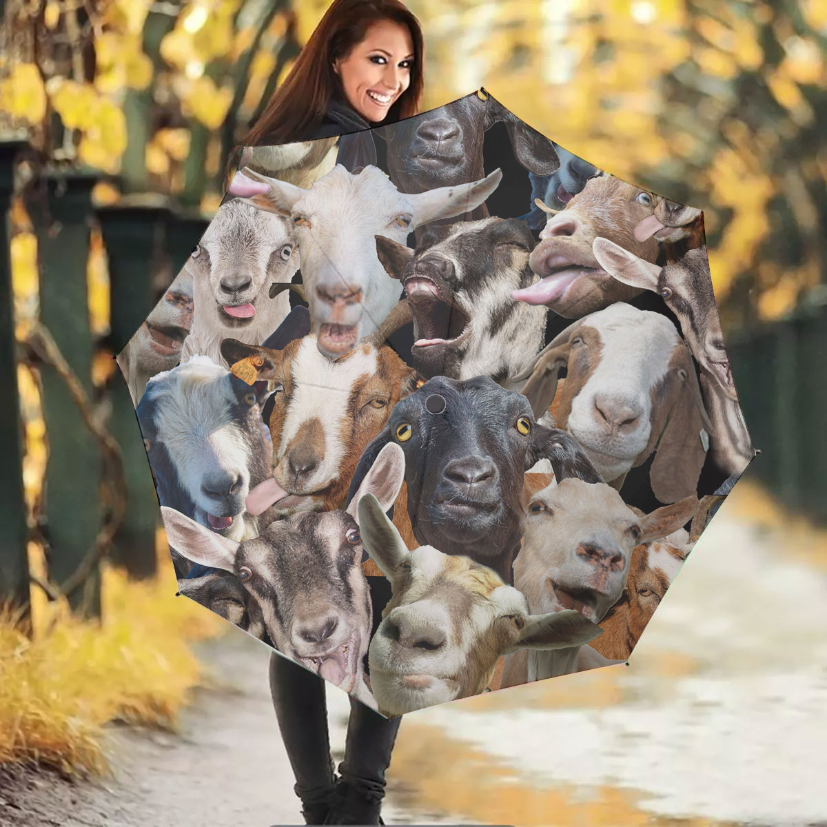 Goat Herd Pattern Umbrella