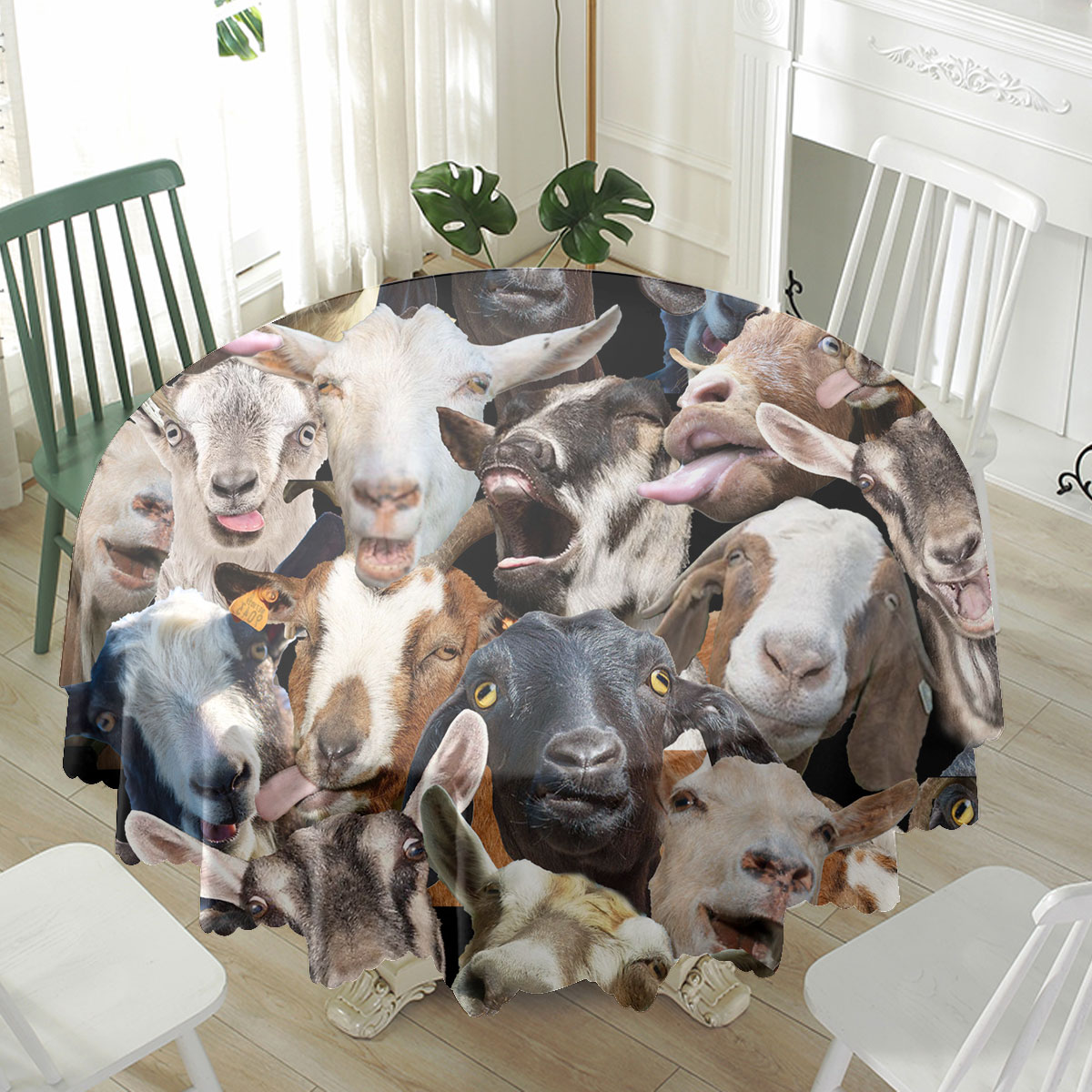 Goat Herd Pattern Waterproof Tablecloth