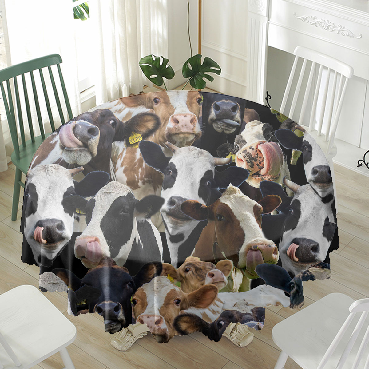 Hostein Herd Pattern Waterproof Tablecloth