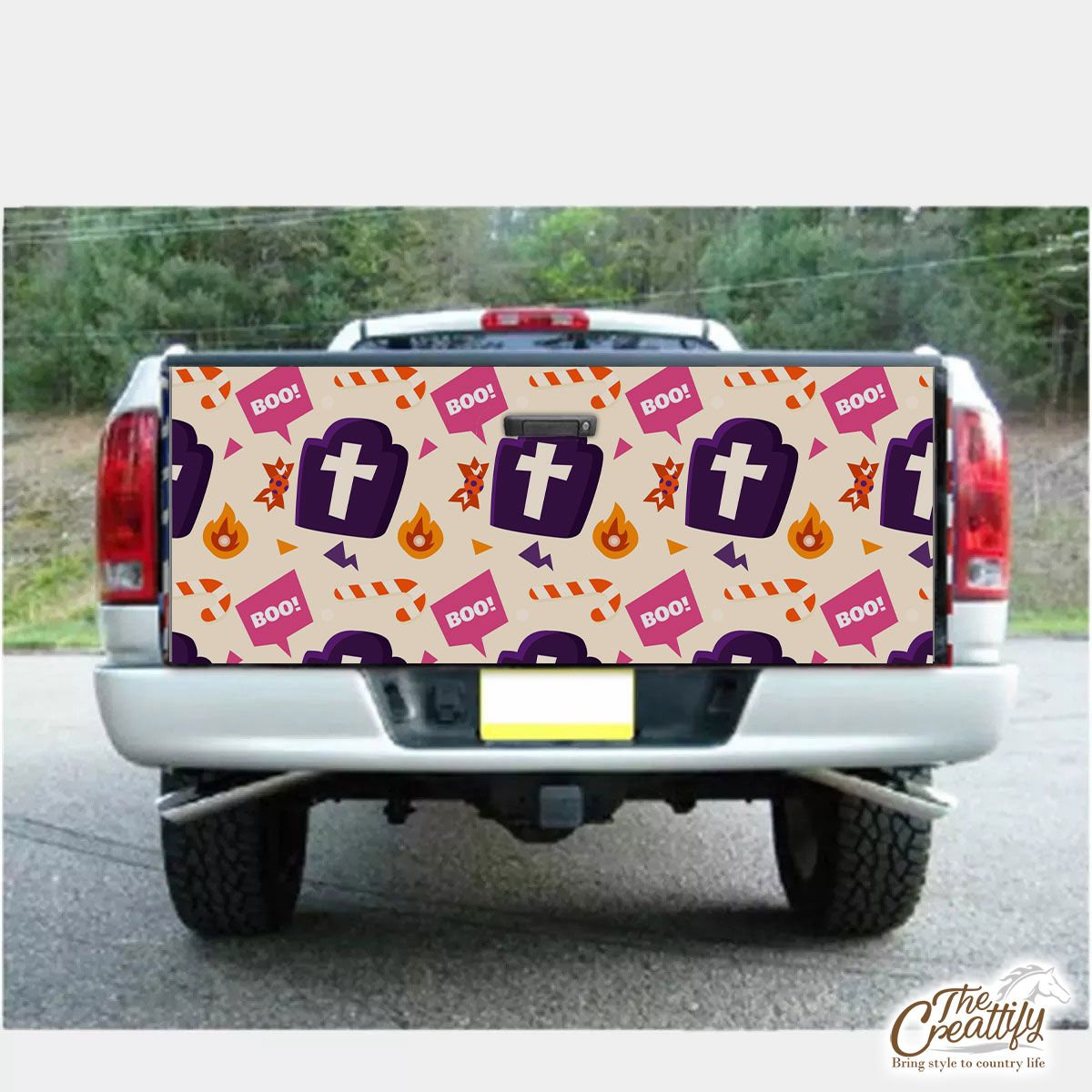 Best Halloween Ghost Boo Truck Bed Decal