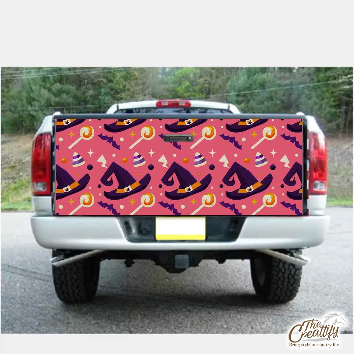 Best Halloween Witch, Horror Bats, Candy Truck Bed Decal