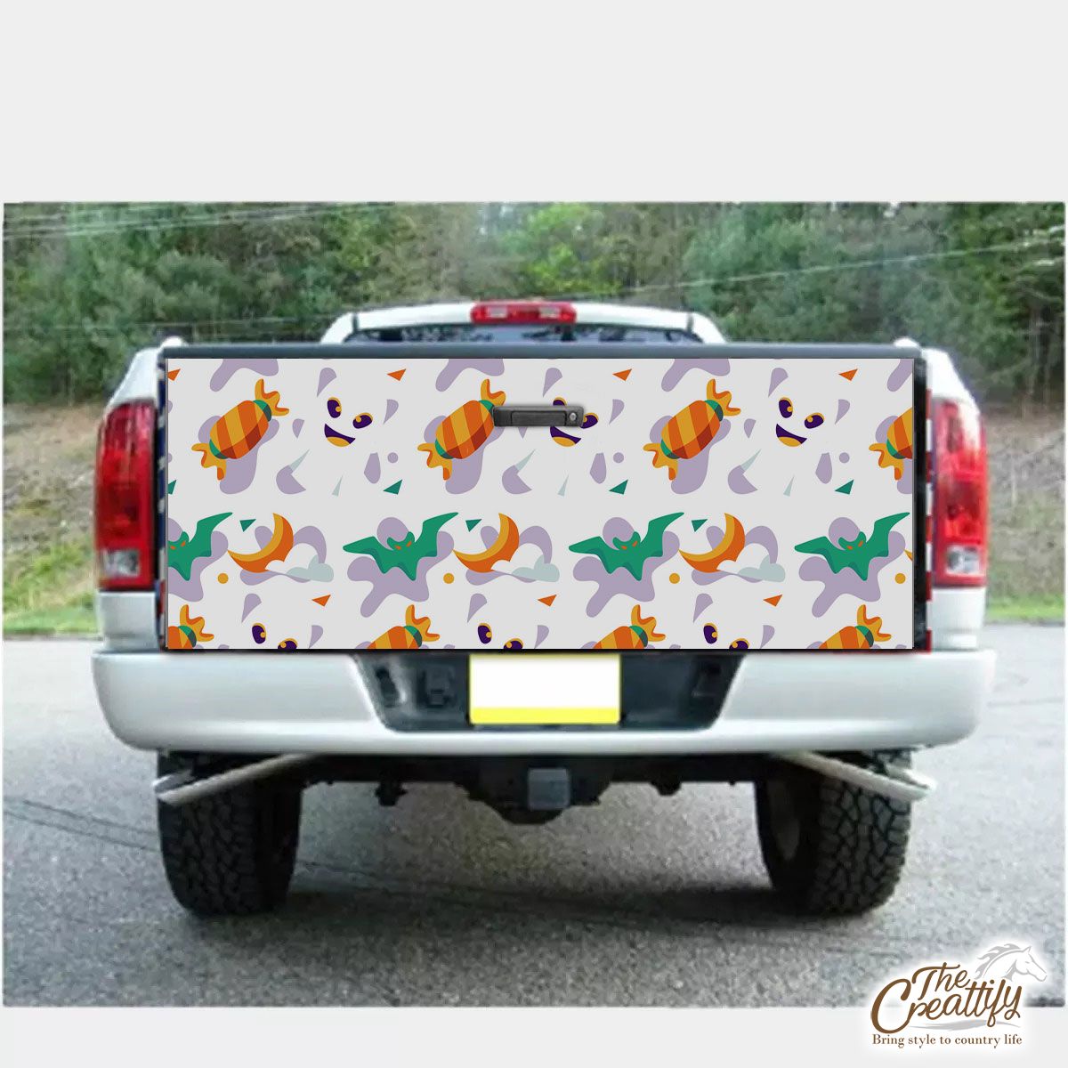 Funny Halloween Ghost Boo, Halloween Candy Truck Bed Decal