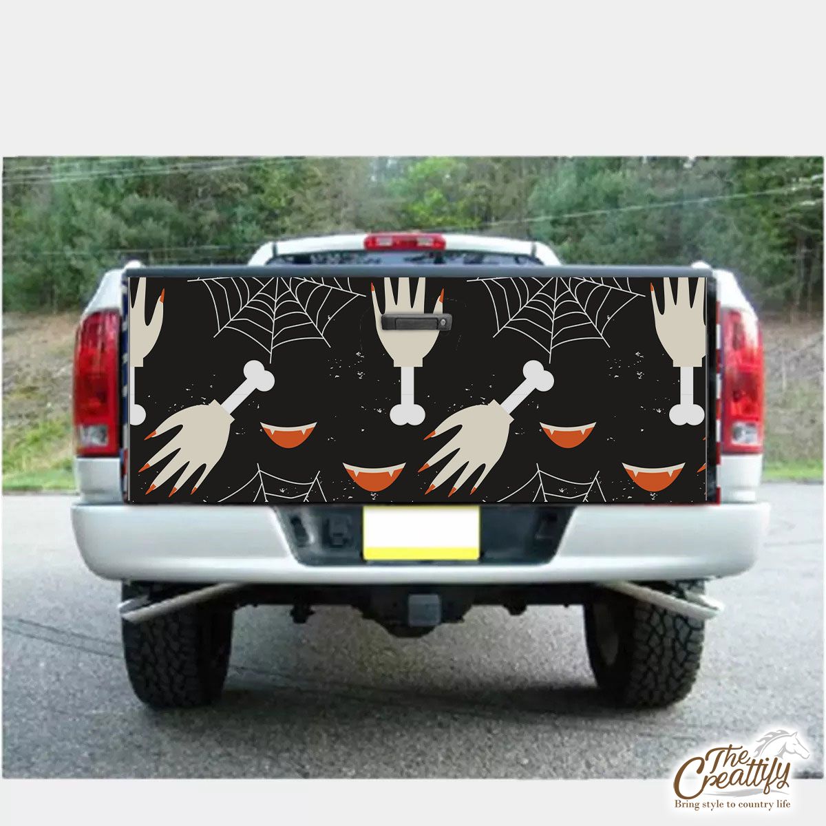 Halloween Classic Monster  With Vampire Truck Bed Decal