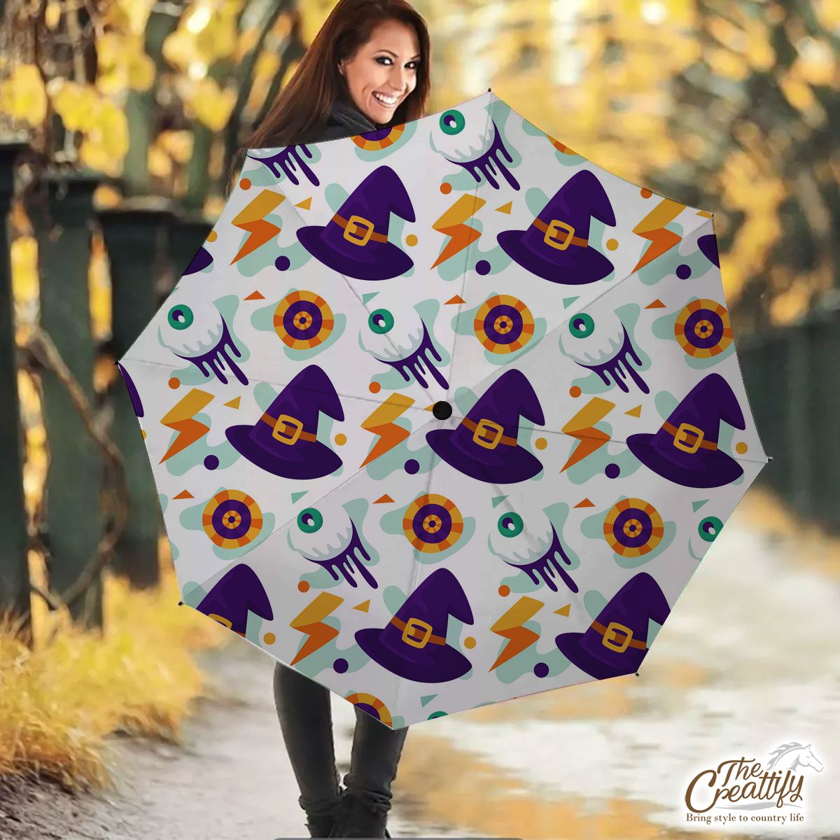 Cute Halloween Witch, Wicked Witches Umbrella