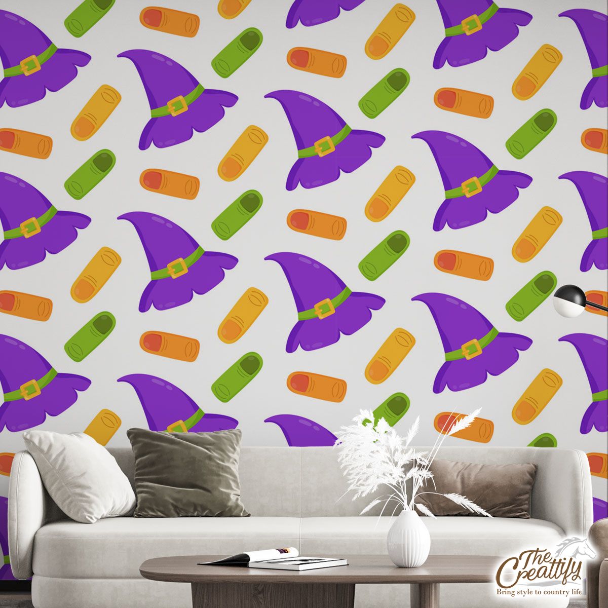 Witch Hat With Finger Halloween Wall Mural