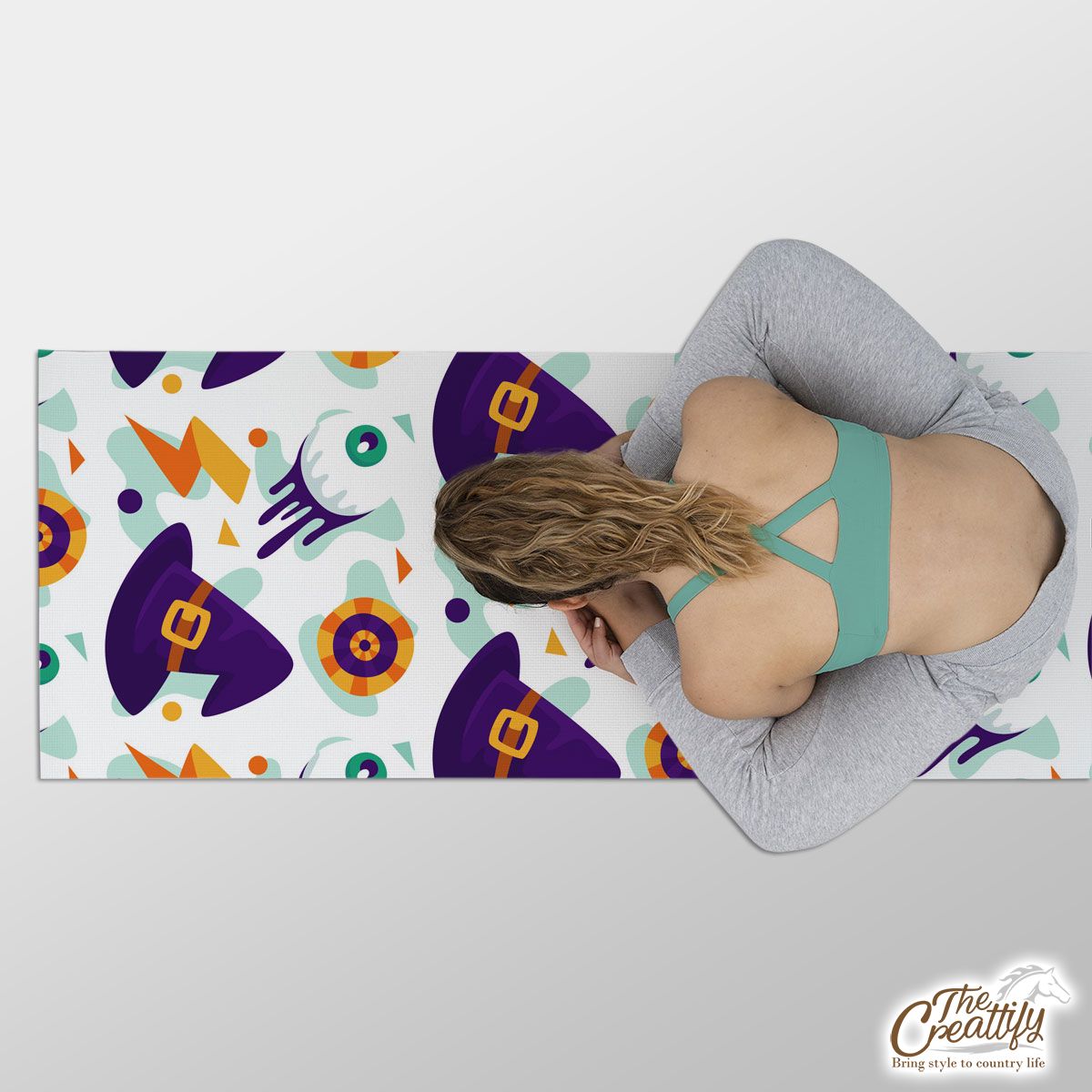 Cute Halloween Witch, Wicked Witches Yoga Mat