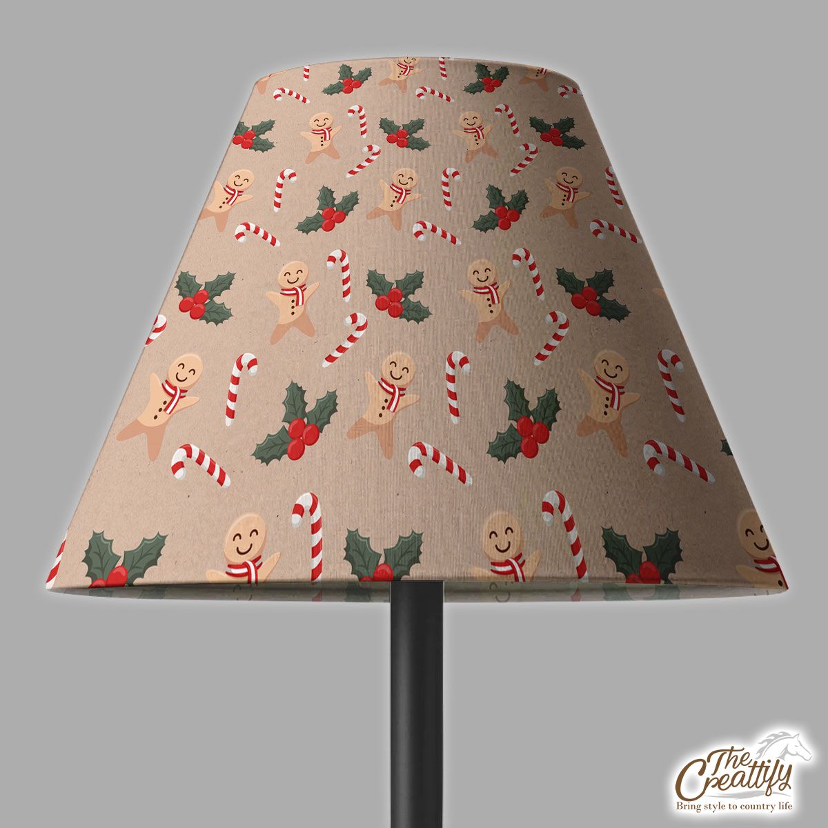 Candy Cane, Holly Leaf, Gingerbread Man Lamp Cover