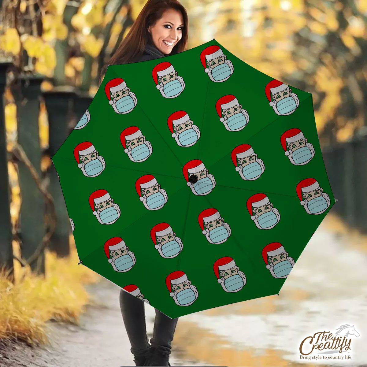 Santa Claus, Christmas Santa, Funny Secret Santa Gifts Umbrella