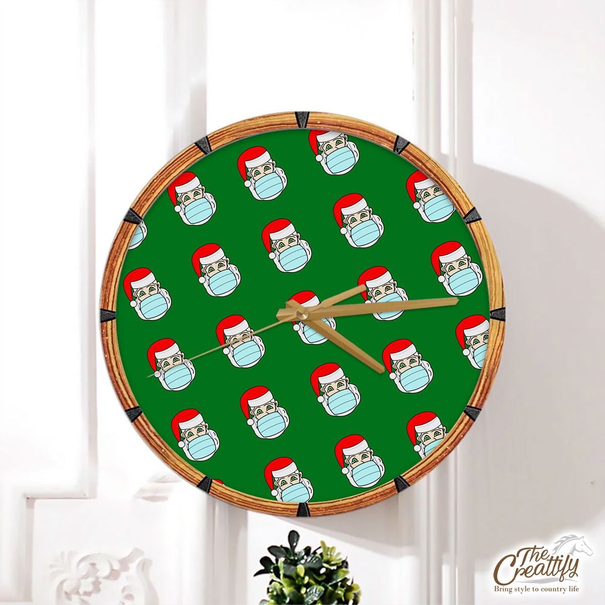 Santa Claus, Christmas Santa, Funny Secret Santa Gifts Wall Clock