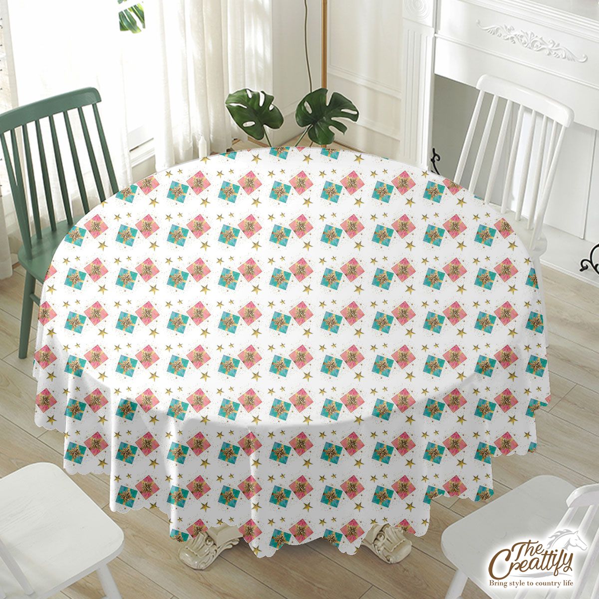 Christmas Gifts, Christmas Present Ideas, Christmas Pattern Waterproof Tablecloth