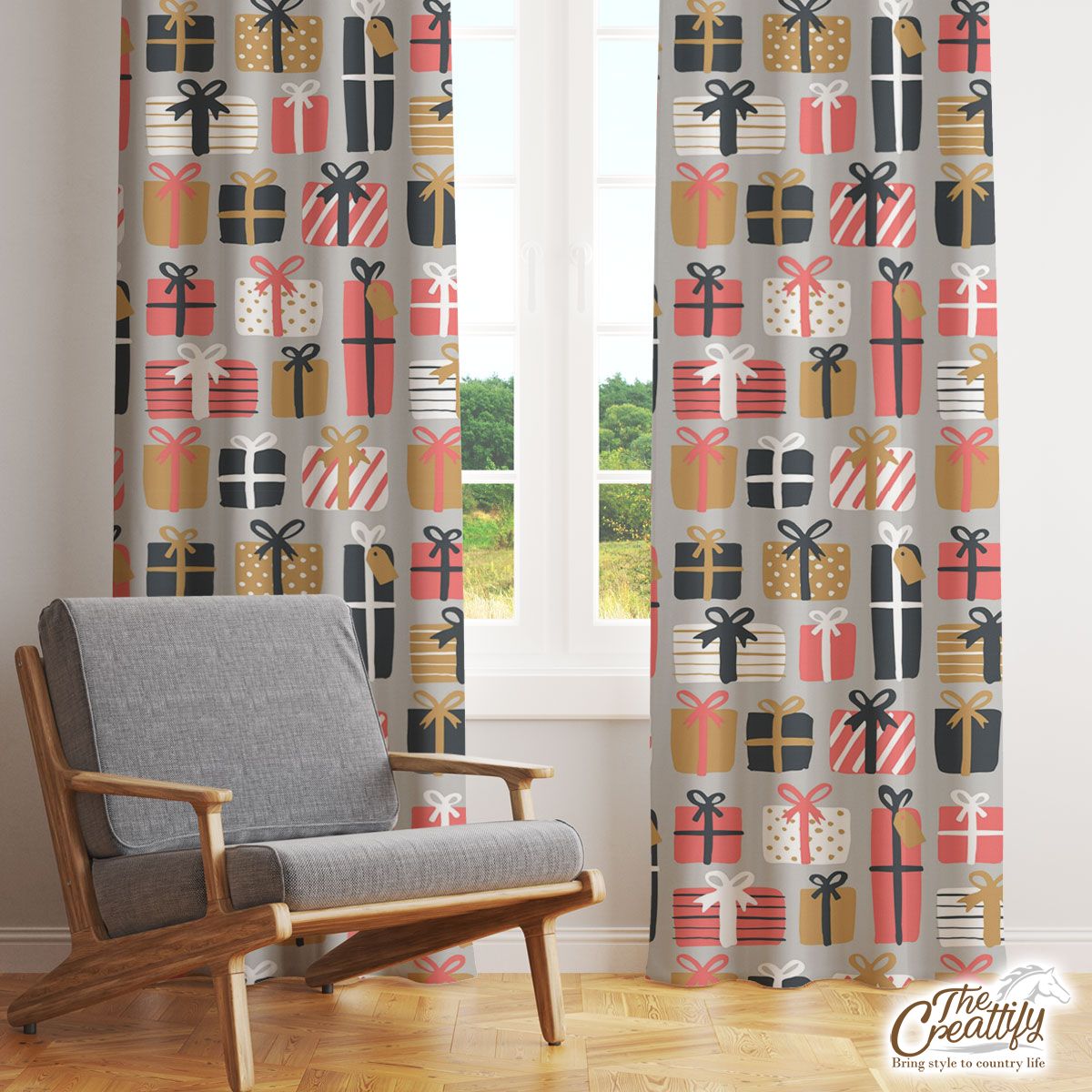Christmas Gifts, Unique Christmas Gifts Window Curtain