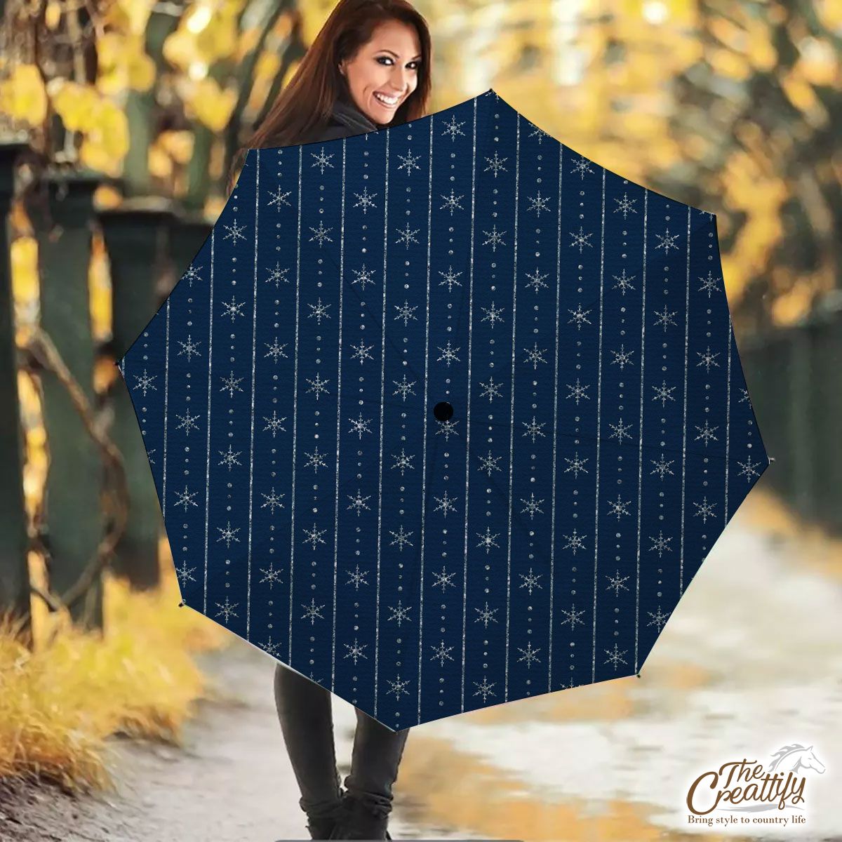 Snowflake, Snowflake Background, Snowflake Pattern 5 Umbrella
