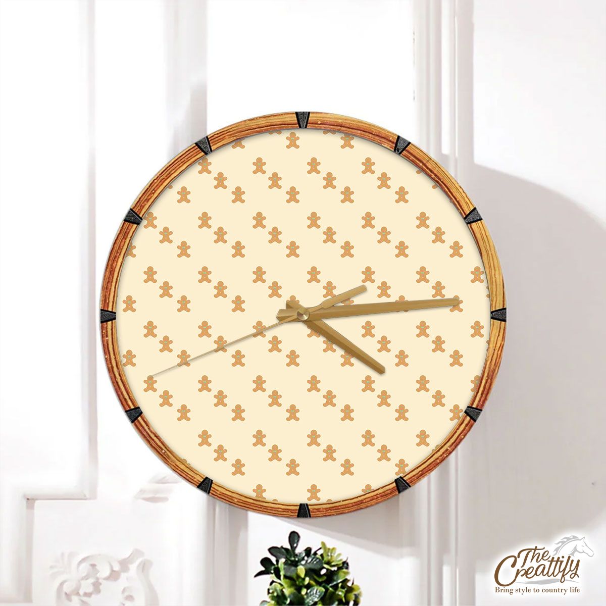 Gingerbread, Gingerbread Man Cookies Wall Clock