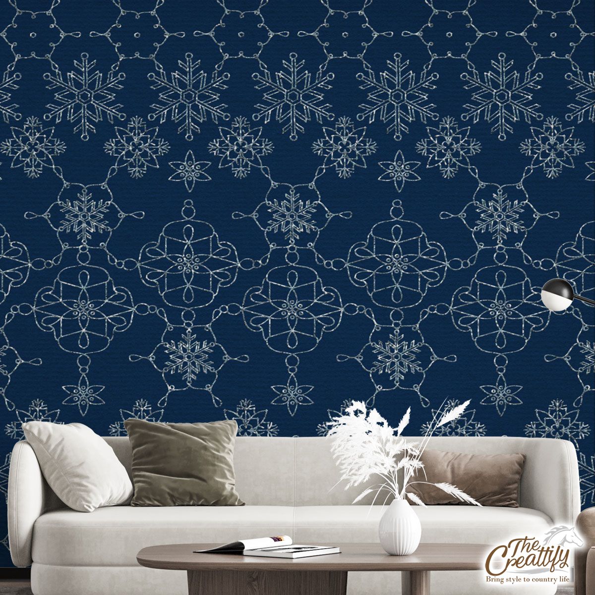 Snowflake, Snowflake Background, Snowflake Pattern 3 Wall Mural