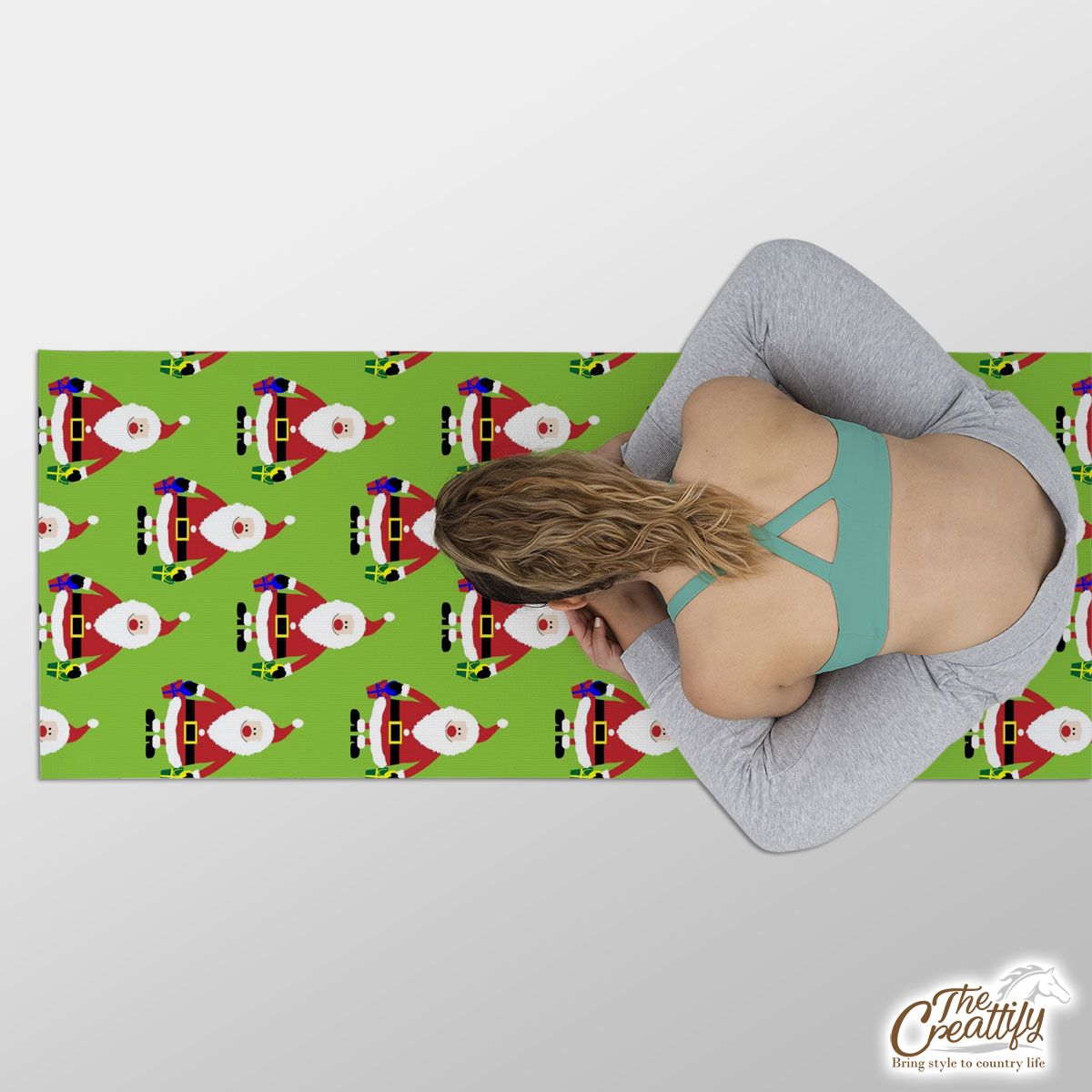 Santa Claus, Christmas Santa, Christmas Santa Claus Yoga Mat
