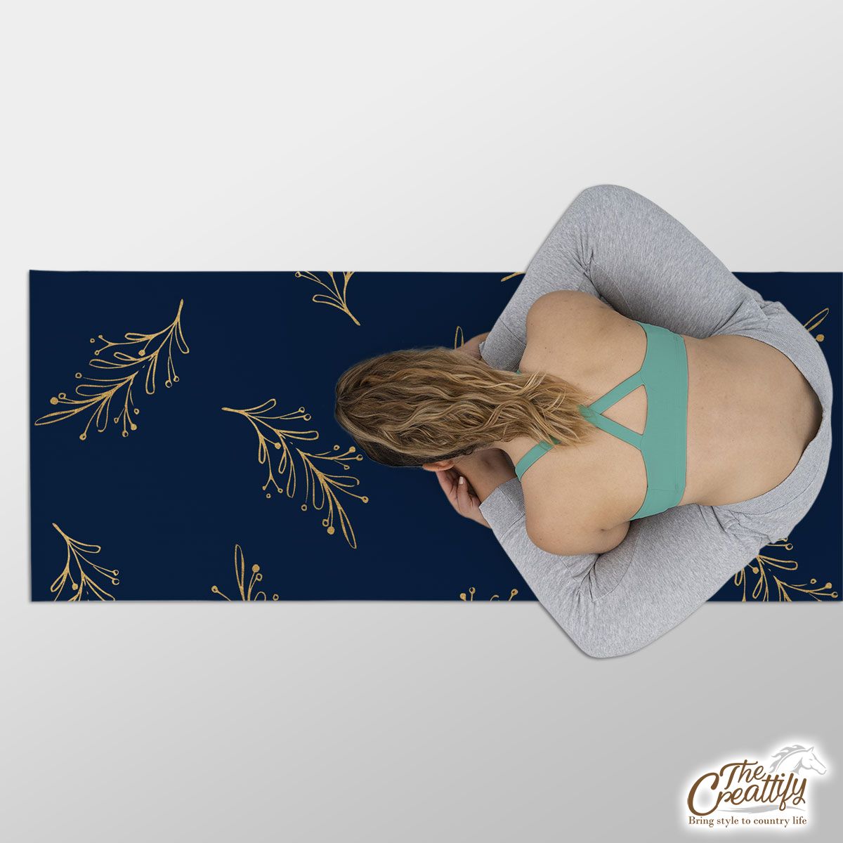 Long Leaf Pine Pattern Yoga Mat