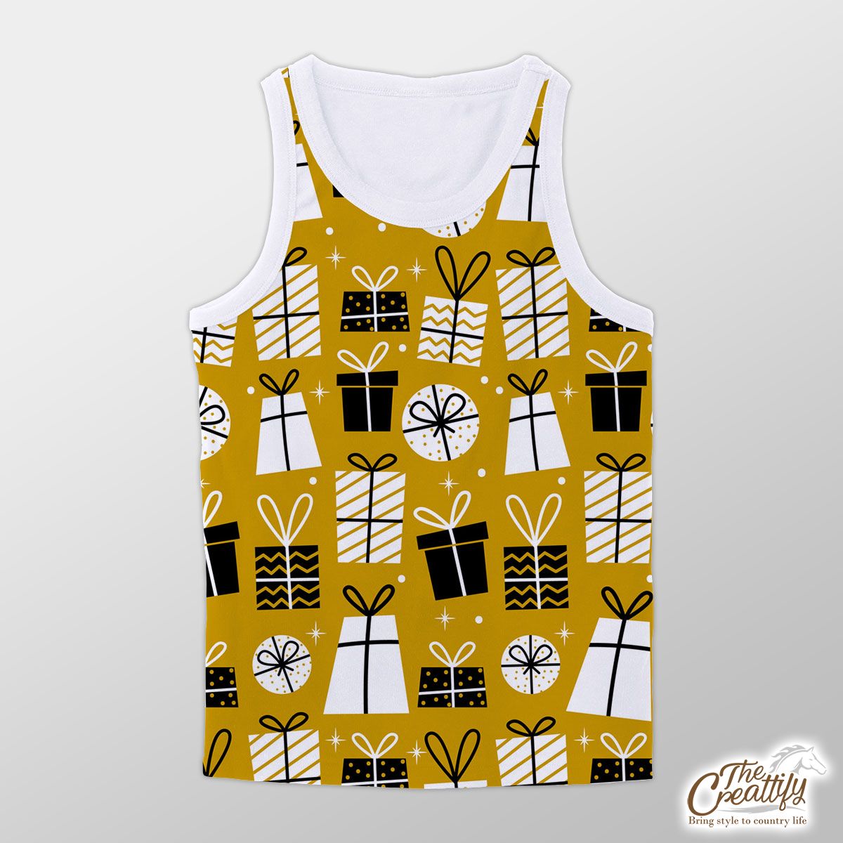 Christmas Gifts, Christmas Presents Pattern Unisex Tank Top