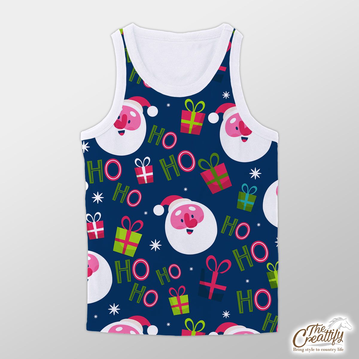 Santa Clause And Christmas Gifts Unisex Tank Top