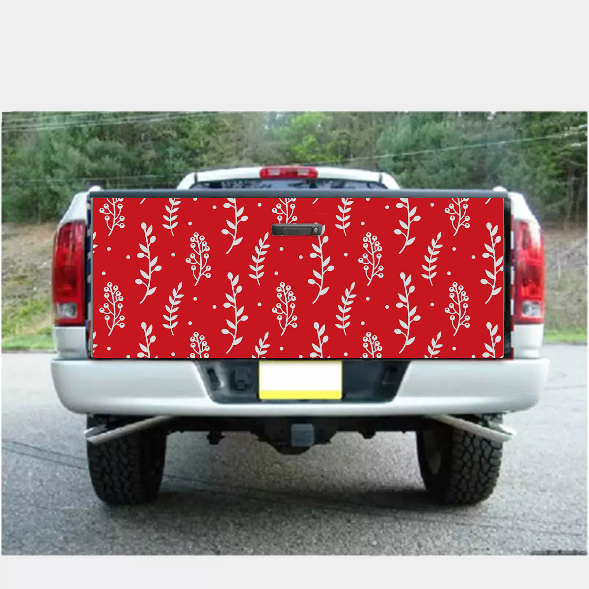 Christmas Mistletoe And Leaf, Mistletoe Clipart On Red Truck Bed Decal