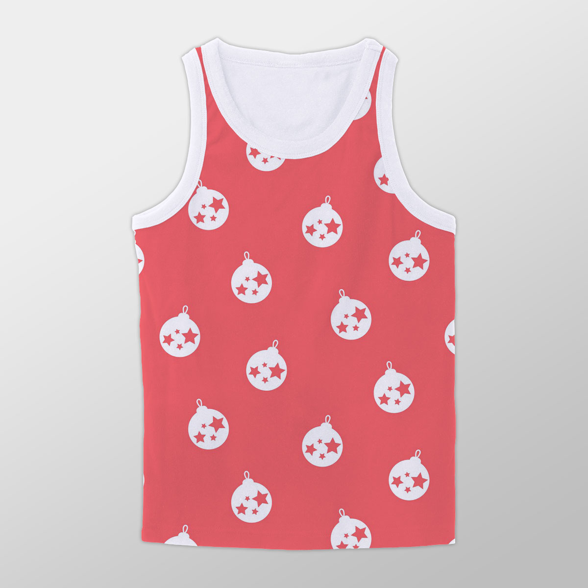 Christmas Balls On The Pink Background Unisex Tank Top